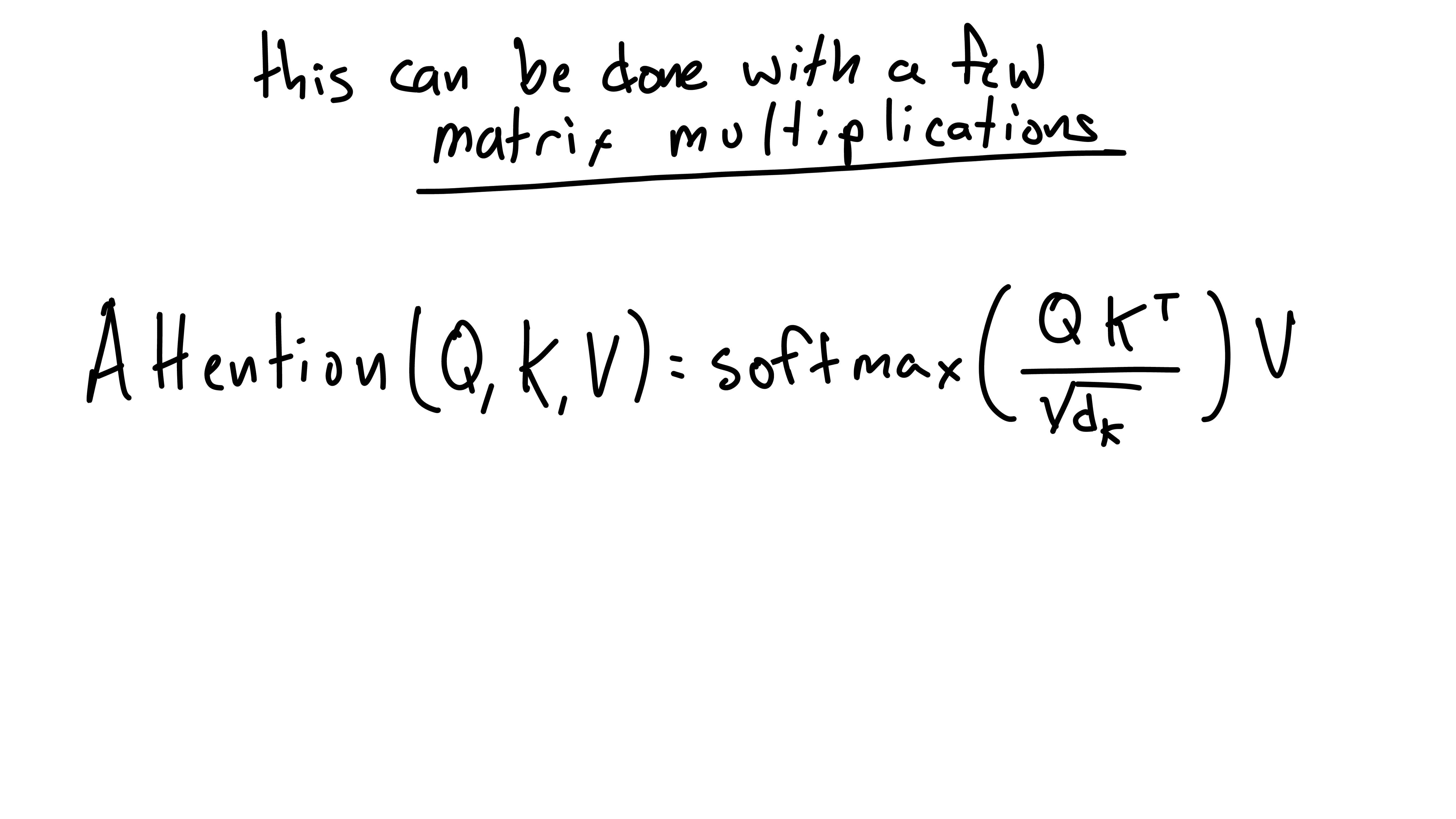 small formula for self-attention